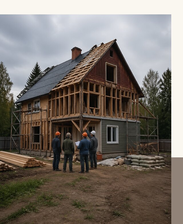 Реконструкция дачного дома в Азнакаеве под ключ с проектом